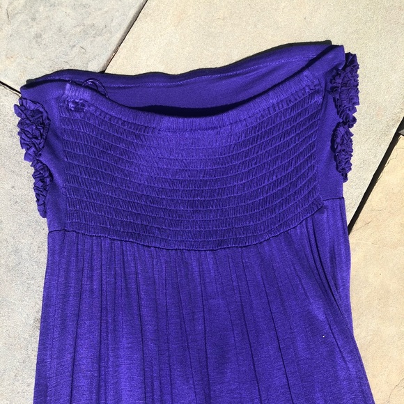 Attention Purple Strapless Maxi Dress - Picture 7 of 7